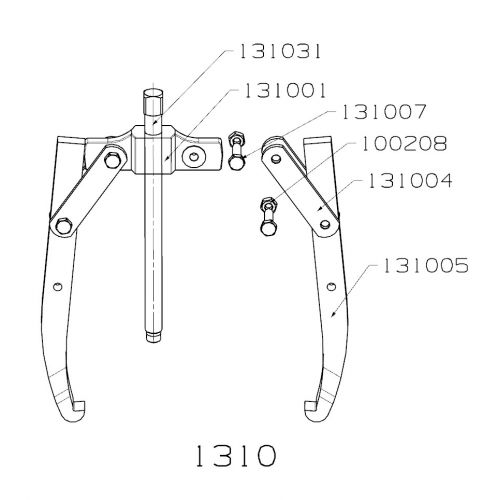 EXTRACTOR FORZA SERIE 1300 MECÁNICO DE 2 PATAS